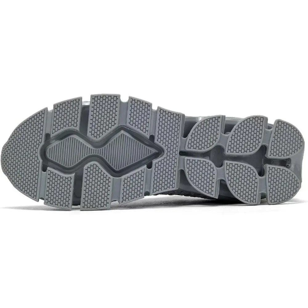Men's Grey Walking Shoes Slip on Blade Tennis Casual Sport Athletic Trainers